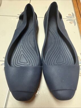 CROCS Women's Navy Slip-On Ballet Flats